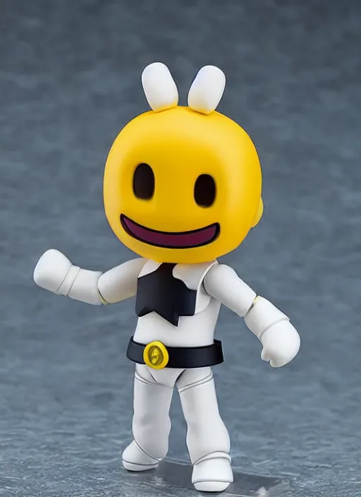 Image similar to pac - man, an anime nendoroid of pac - man figurine, realistic face, detailed product photo