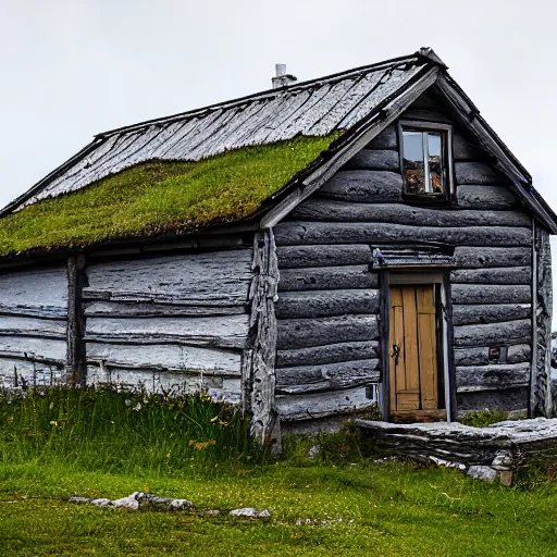 Image similar to An old house at Andøya island, northern Norway.