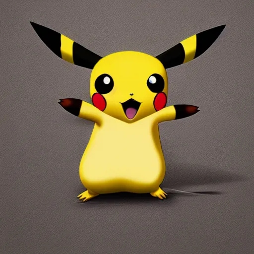 Prompt: if Pikachu real animal, photorealistic