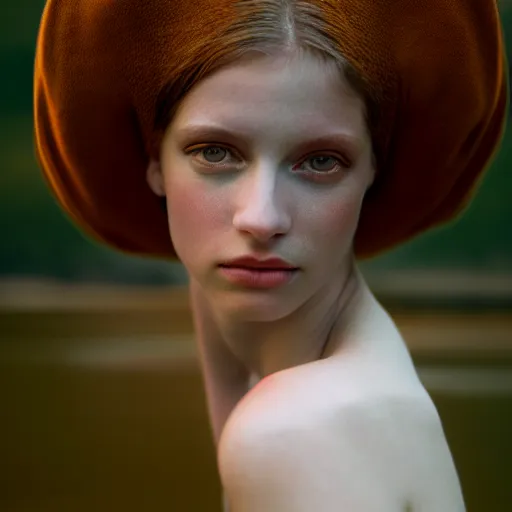 Prompt: photographic portrait of a stunningly beautiful english renaissance dionysius female in soft dreamy light at sunset, beside the river, soft focus, contemporary fashion shoot, hasselblad nikon, in a denis villeneuve movie, by edward robert hughes, annie leibovitz and steve mccurry, david lazar, jimmy nelsson, hyperrealistic, perfect face