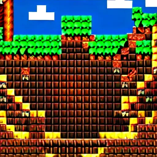 Image similar to Donkey Kong in a beautiful mine with shiny crystals on the wall, floating barrels and minecarts.