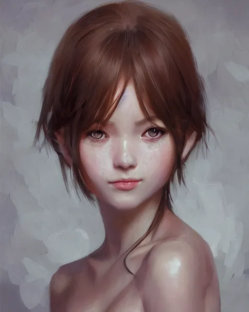Image similar to portrait Anime cottagecore woman, girl cute-fine-face, pretty face, realistic shaded Perfect face, fine details. Anime. realistic shaded lighting by Ilya Kuvshinov Giuseppe Dangelico Pino and Michael Garmash and Rob Rey, IAMAG premiere, aaaa achievement collection, elegant freckles, fabulous