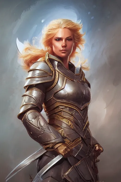 Image similar to amazon valkyrie athena, d & d, fantasy, portrait, highly detailed, headshot, digital painting, trending on artstation, concept art, sharp focus, illustration, art by artgerm and greg rutkowski and magali villeneuve