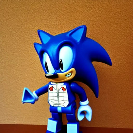 Image similar to sonic lego figure