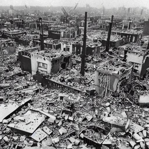 Prompt: aftermath of the atomic bombing of philadelphia, hd, full color, 2 0 1 0 s