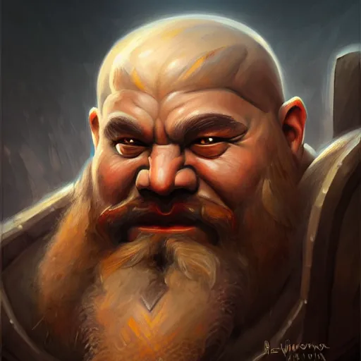 Image similar to portrait painting of a dwarven berserker, sharp focus, award - winning, trending on artstation, masterpiece, highly detailed, intricate. art by winona nelson
