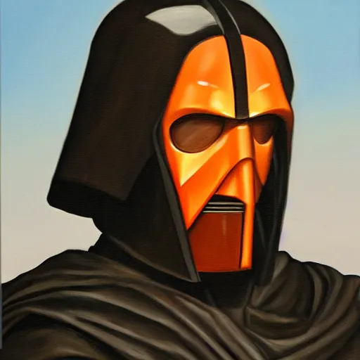 Image similar to oil painting of darth revan