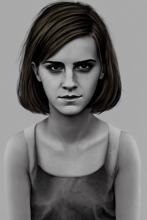 Prompt: picture of scp emma watson by scp foundation, photorealistic, horror