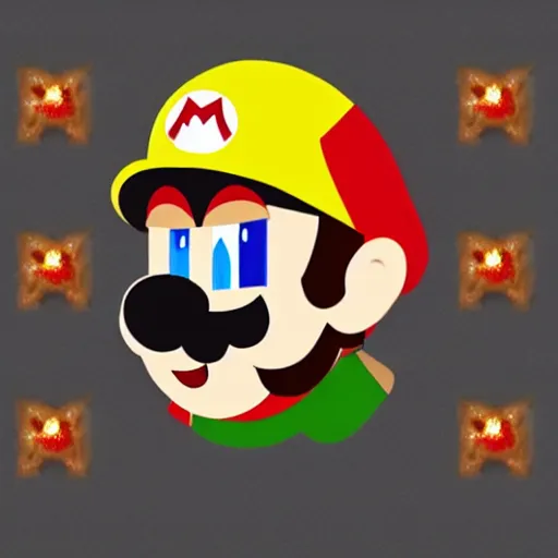 Image similar to super mario portrait