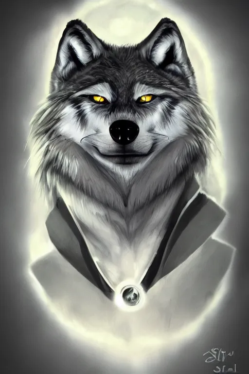 Prompt: a portrait of wolf o'donnell from star fox, artstation, illustration by silvio camboni, concept art, furry furaffinity