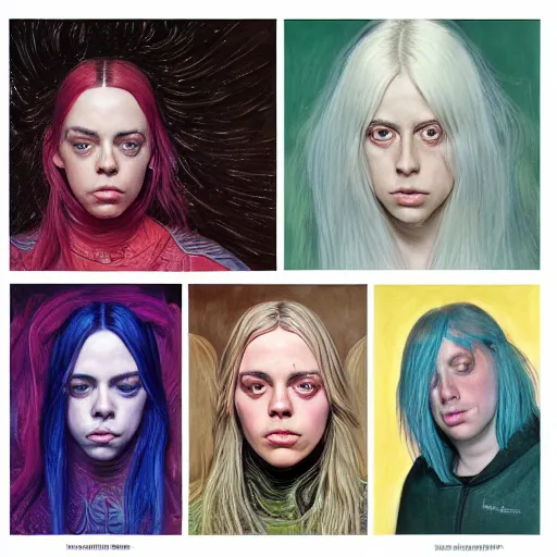 Image similar to Billie Eilish, by Mark Brooks, by Donato Giancola, by Victor Nizovtsev, by Gabriel Dawe, by Vanessa Beecroft