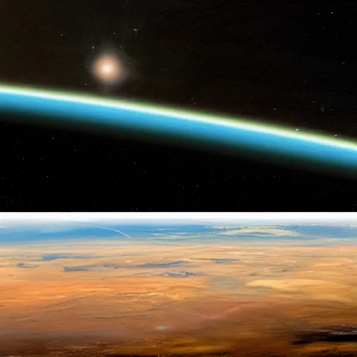 Image similar to the end of the universe, view from earth