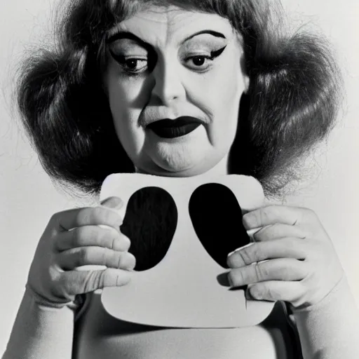 Prompt: 1976 woman wearing an inflatable plastic nose, soft color, wearing a leotard 1976 holding a hand puppet, color film 16mm Almodovar John Waters Russ Meyer Doris Wishman old photo