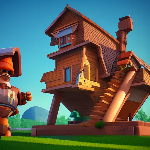 Prompt: homes at all angles clash royal style characters, unreal engine 5, octane render, detailed, brawl stars, cinematografic, cinema 4 d, artstation trending, high definition, very detailed, blender