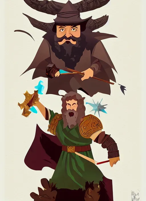 Image similar to powerful wizard playing dungeons and dragons, white background, by simon kennedy, studio muti