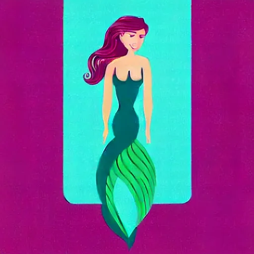 Image similar to Full body mermaid swimming in the sea, Anthropomorphized, portrait, highly detailed, colorful, illustration, smooth and clean vector curves, no jagged lines, vector art, smooth