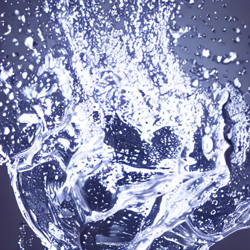 Image similar to studio photography of splash of water in the shape of the bible