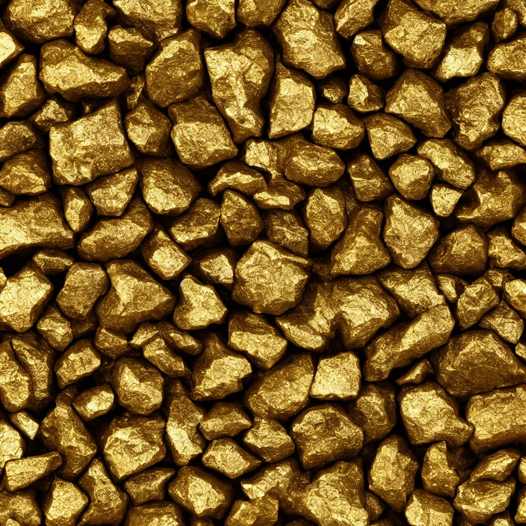 Prompt: gold mineral ore texture material, high definition, high detail, photorealistic,