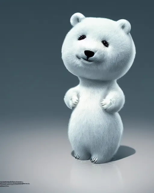 Image similar to cute porcelain ice bear doll, mark ryden style, vivid colors, high details, cinematic, 8 k resolution, beautiful detailed, photorealistic, digital painting, dark atmosphere, artstation, concept art, smooth, sharp focus, illustration, fantasy background, artstation trending, octane render, unreal engine