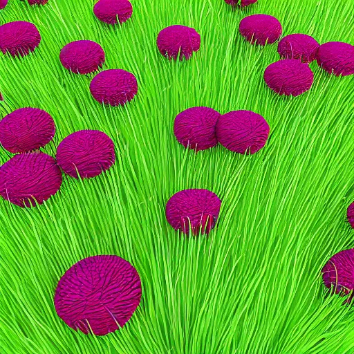 Prompt: grass texture with flowers, normal map, 4k, PBR, seamless