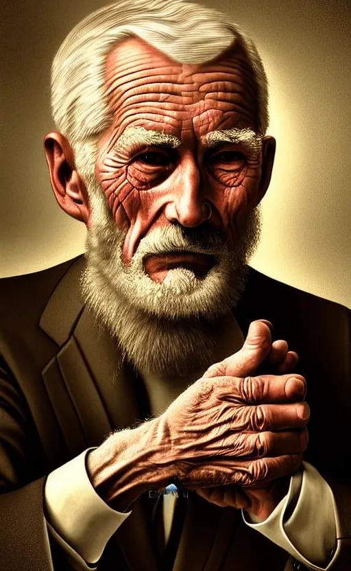 Prompt: old man doing hard work do what we can then leave it to god non - fiction elegant highly detailed digital painting 8 k uhd highly consistent object intricate sharp focus illustration, art by robin eley, paul lung, samuel silva