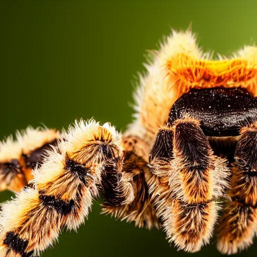 Prompt: macro photography of a tarantula eating a grape, highly detailed, 8k