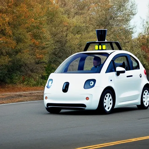 Image similar to Apple announcing the new self driving Apple Car, realistic photo