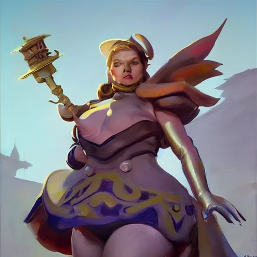 Image similar to greg manchess portrait painting of partially armored alice from alice in wonderland as overwatch character, medium shot, asymmetrical, profile picture, organic painting, sunny day, matte painting, bold shapes, hard edges, street art, trending on artstation, by huang guangjian, gil elvgren, ruan jia, randy vargas, greg rutkowski