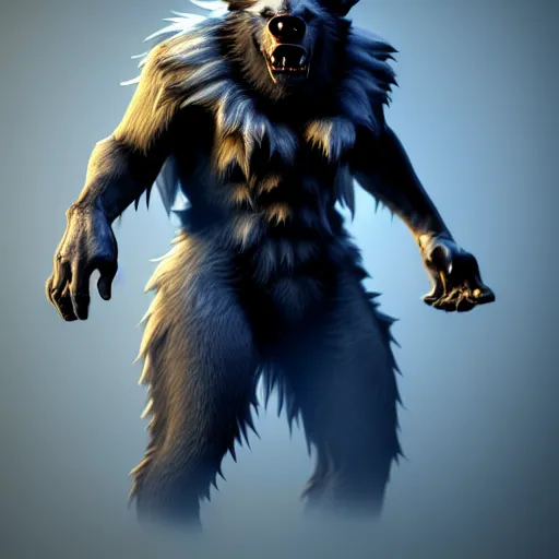 Image similar to cute werewolf from van helsing unreal engine hyperreallistic render 8k character concept art masterpiece