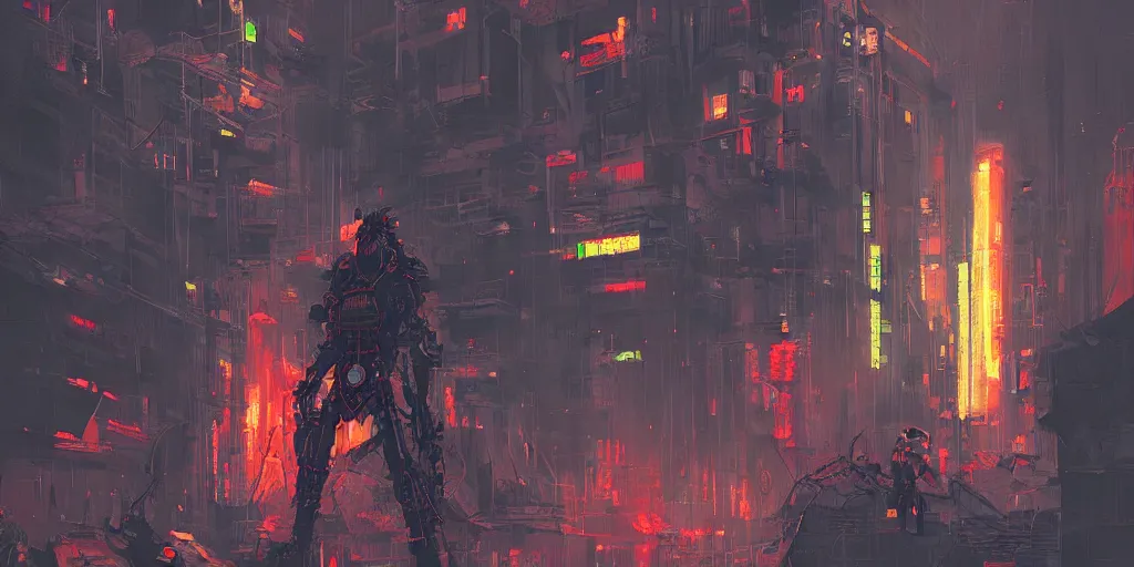 Image similar to nuclear atompunk cyberpunk samurai, fantasy art, art by alena aenami