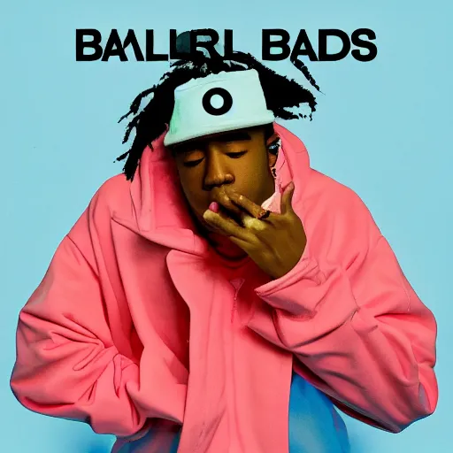 Image similar to ballads 1 by joji cover art featuring tyler the creator.