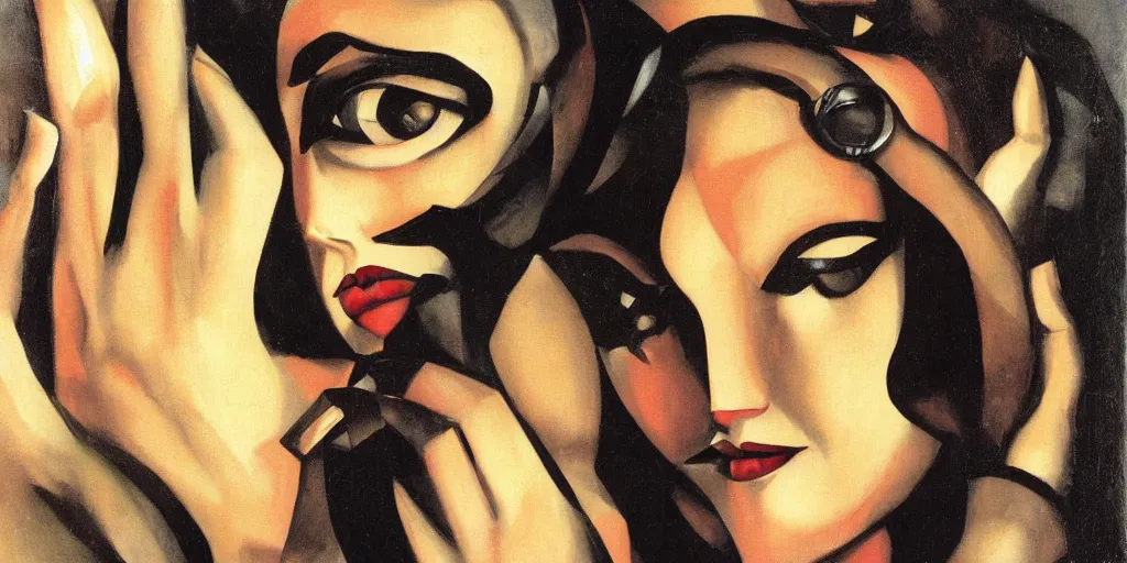 Prompt: lord of the rings close up of the ring style of tamara de lempicka