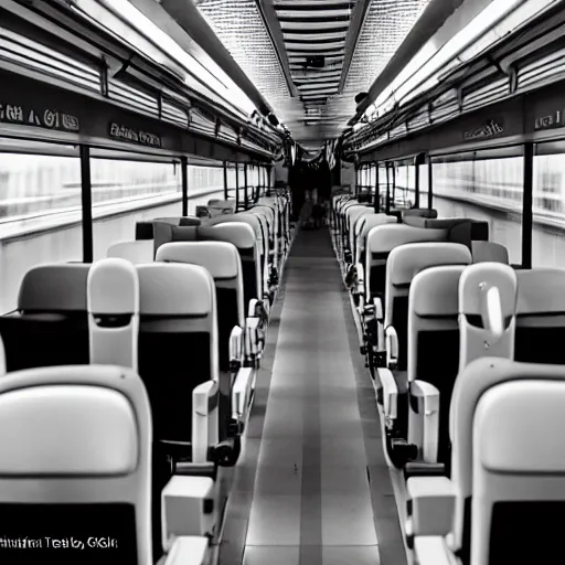 Image similar to storm of birds inside a train. trenitalia. genova. cinematic. rule if thirds. 4 k. film still.