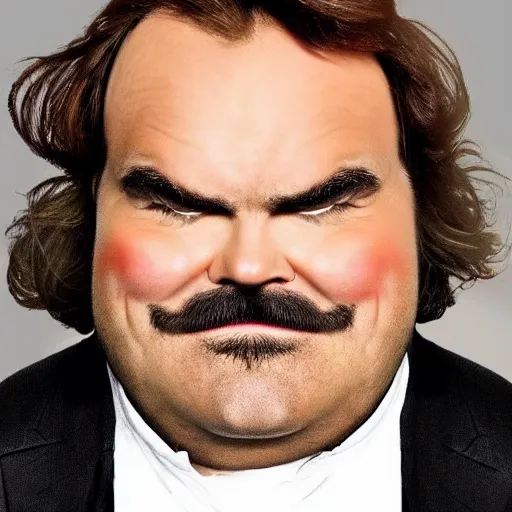 Prompt: eery resemblance of jack black. a potato as jack black, alarm clock, jack black is a potato alarm clock, it's actually a potato but really kinda spongebob