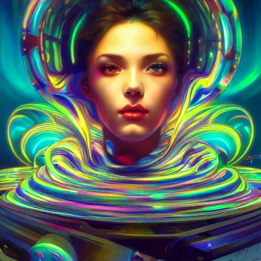 Prompt: swirling vortexes of computer hardware vaporwave aesthetic, colorful, psychedelic, digital painting, artstation, concept art, smooth, sharp focus, illustration, art by artgerm and greg rutkowski and alphonse mucha