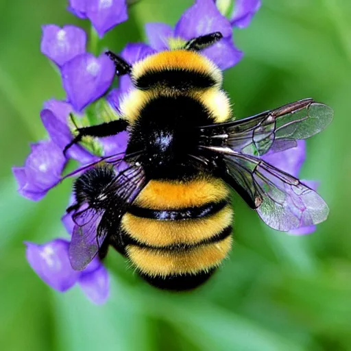 Prompt: Bombus terrestris as pithfork