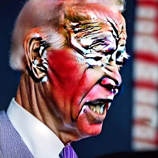 Prompt: joe biden in clown makeup smoking large blunt