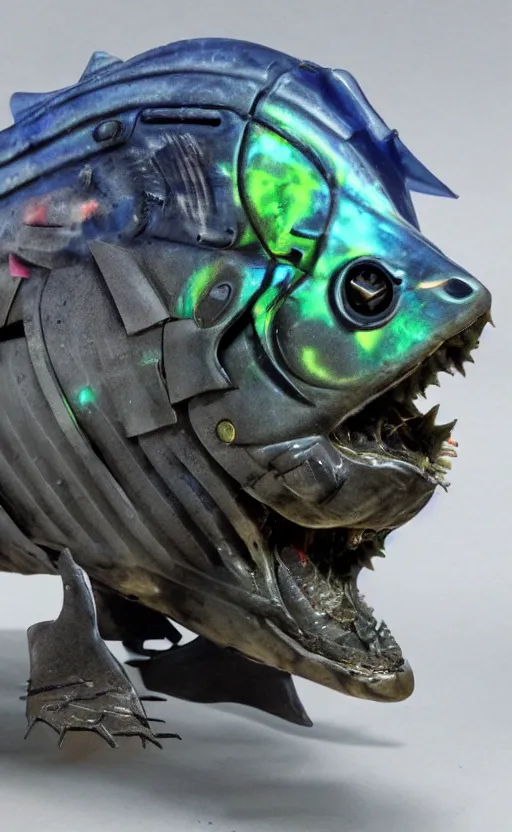 Image similar to cybernetic piranha