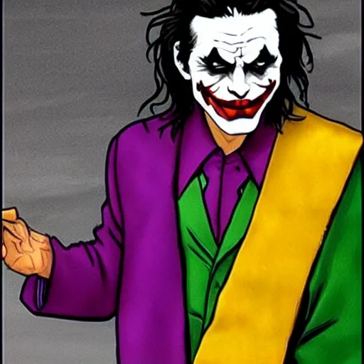 Image similar to The Joker as Jesus Christ