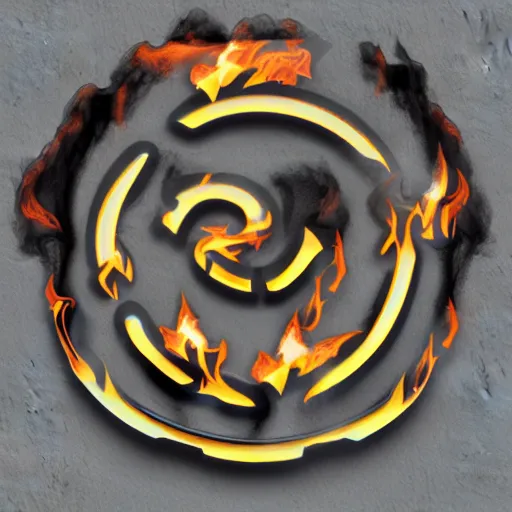 Image similar to 3D printer fire logo