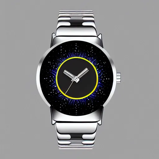 Prompt: ultra futuristic binary watch