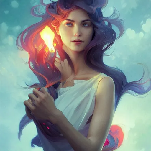 Image similar to gem on fire, highly detailed digital painting, artstation, concept art, smooth, sharp focus, illustration, art by artgerm and greg rutkowski and alphonse mucha