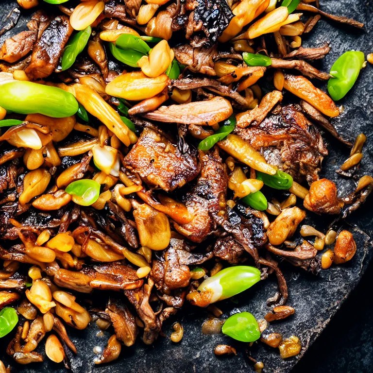 Prompt: close up stock photo of the most delicious food in the world, studio lighting, 4k 100mm