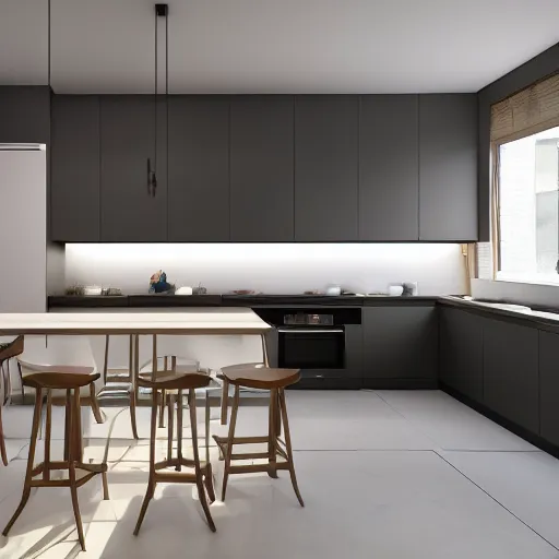 Image similar to kitchen with led strip lighting, realistic, wide shot, octane render, house and home, home and garden, hyper realistic, high quality, highly detailed, hd, beautiful, cinematic, 8 k, unreal engine,