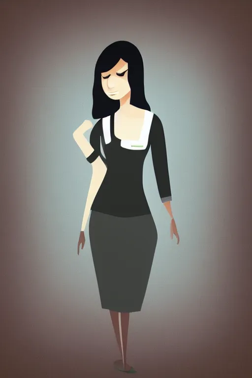 Image similar to teacher. clean cel shaded vector art. illustration art by lois van baarle