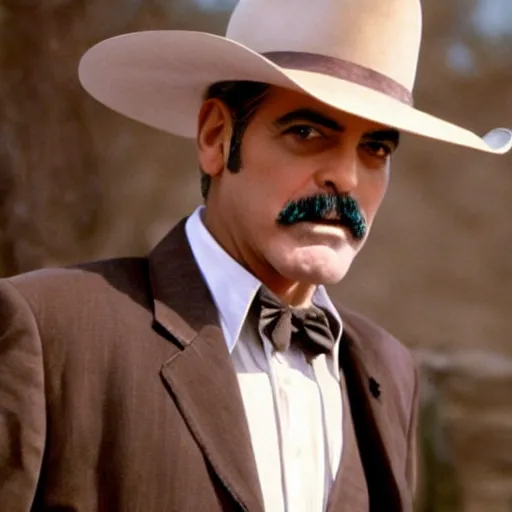 Image similar to george clooney as wyatt earp