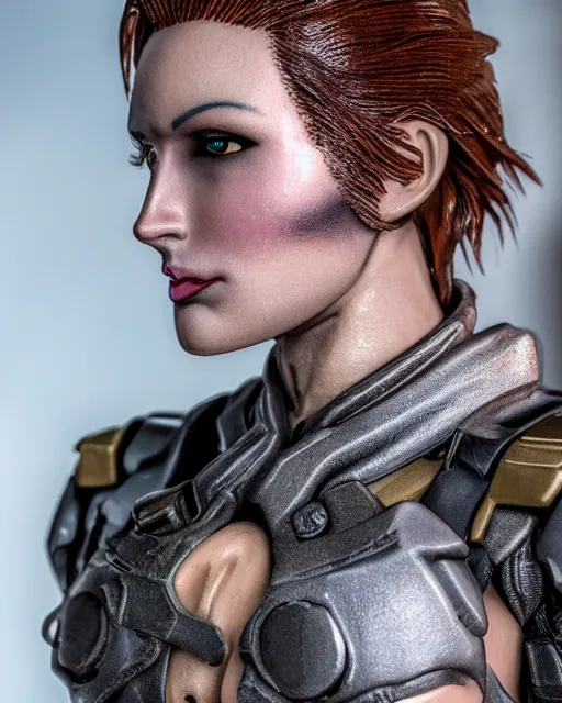 Prompt: Beautiful close highly detailed portrait of Meryl Silverburgh from Metal Gear Solid in her iconic signature main outfit. Award-winning photography. XF IQ4, 150MP, 50mm, f/1.4, ISO 200, 1/160s, natural light, rule of thirds, symmetrical balance, depth layering, polarizing filter, Sense of Depth, AI enhanced