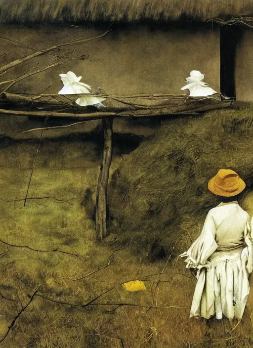 Prompt: Bogotá by Andrew Wyeth