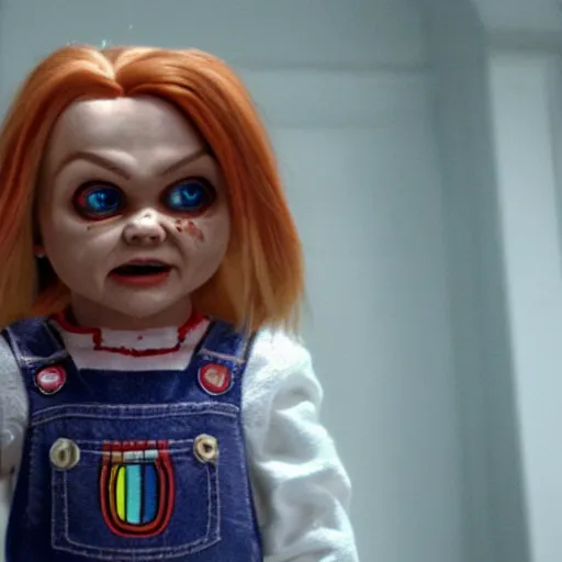 Image similar to a film still of tiffany ( from chucky ) in star wars realistic, detailed