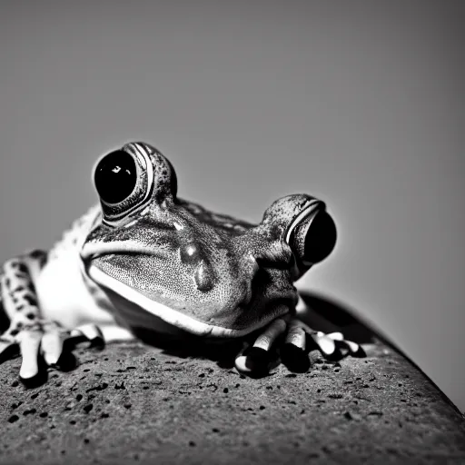 Image similar to a portrait photo of frog dog rabbit gecko, award winning photography, 5 0 mm